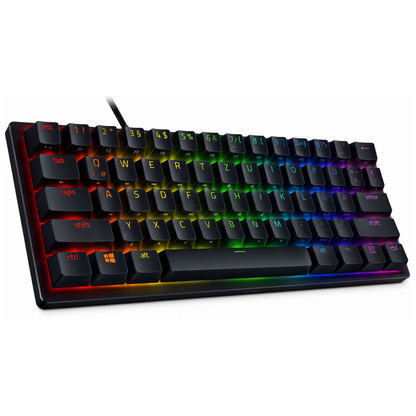 Razer QWERTZ Huntsman Mini Gaming Keyboard Purple Mechanical Switch 60% Compact