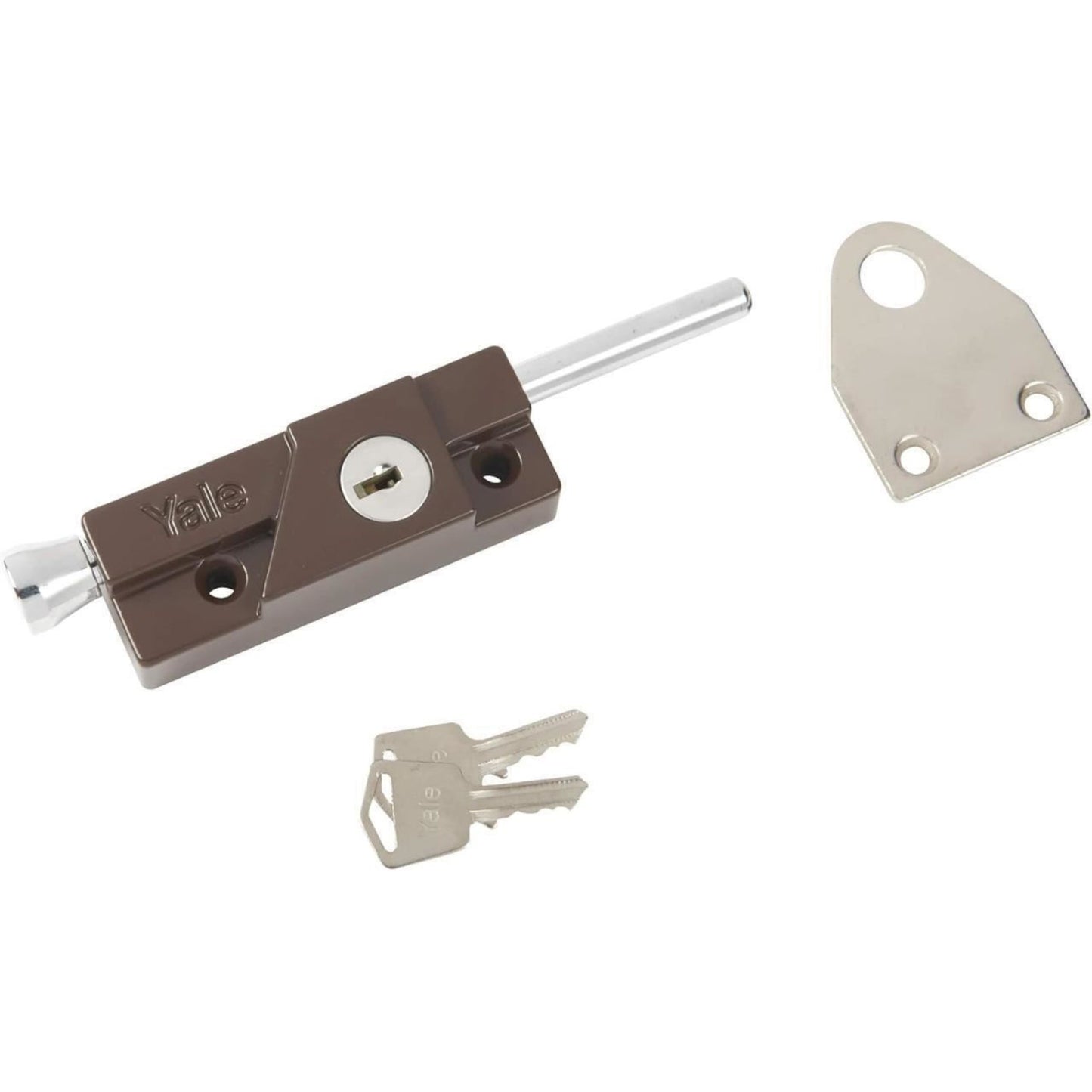 Yale Multi Purpose Door Bolt Brown Enamel Finish for Aluminium and Wooden Doors