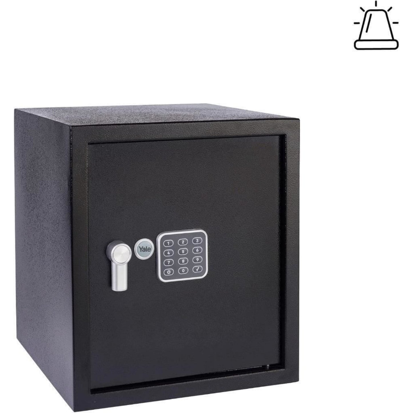 Yale Alarmed Safe 130db Built in Alarm Override Key Fixings 40 Litre 39x35x36 cm