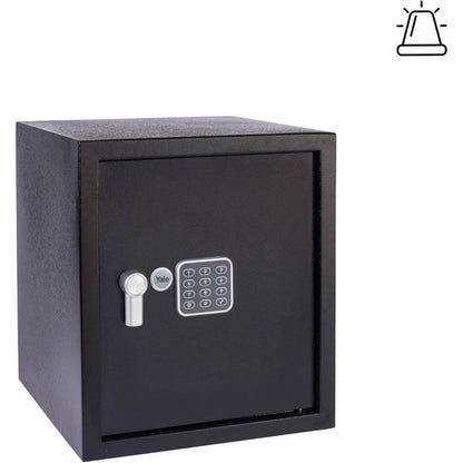 Yale Alarmed Safe 130db Built in Alarm Override Key Fixings 40 Litre 39x35x36 cm