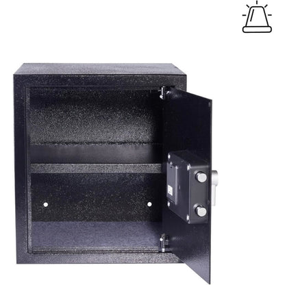 Yale Alarmed Safe 130db Built in Alarm Override Key Fixings 40 Litre 39x35x36 cm