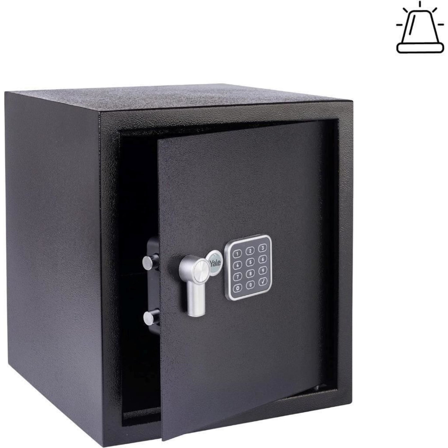 Yale Alarmed Safe 130db Built in Alarm Override Key Fixings 40 Litre 39x35x36 cm
