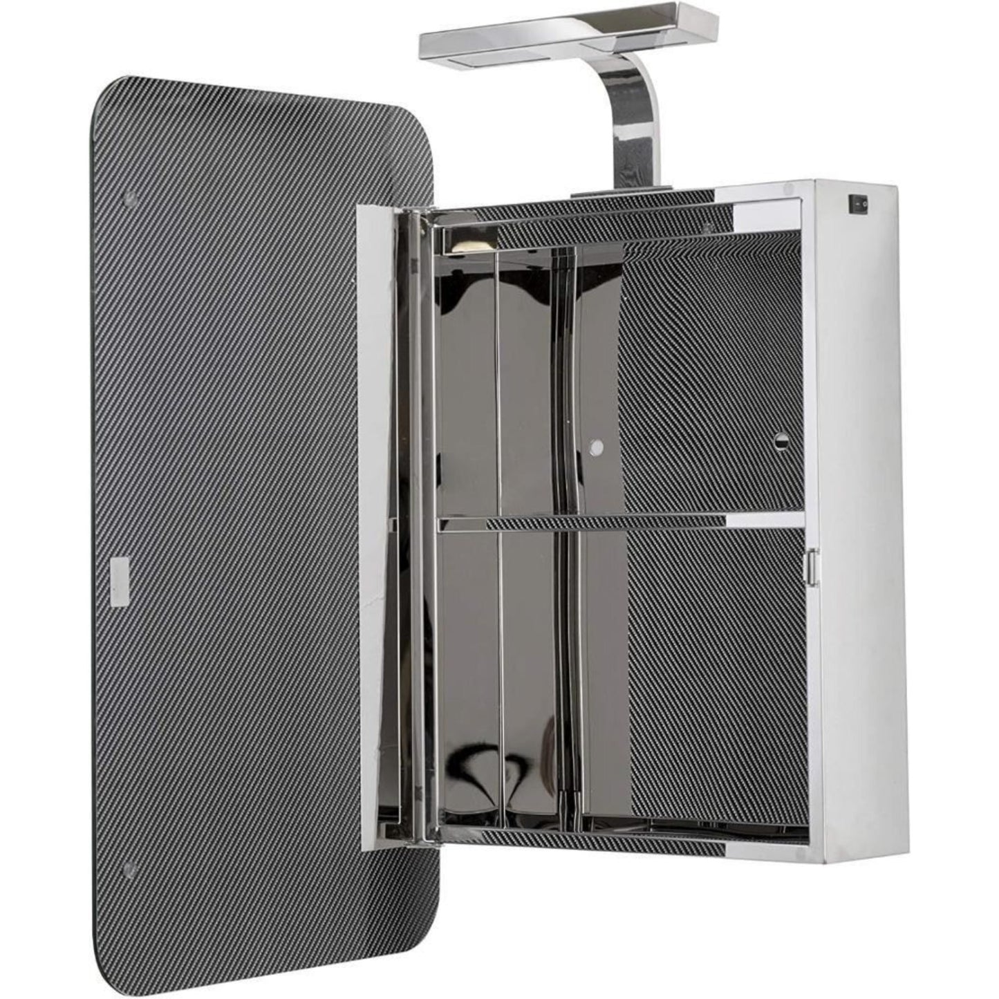 Croydex Medway Mirrored Cabinet Stainless Steel Silver, Medium WC871405E