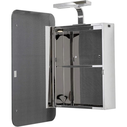 Croydex Medway Mirrored Cabinet Stainless Steel Silver, Medium WC871405E