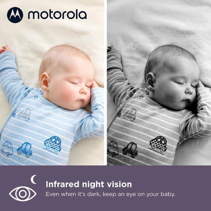 Motorola Baby Monitor with Camera Flexible Crib Mount 5" Colour Screen Wi-Fi