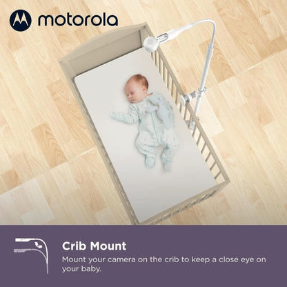 Motorola Baby Monitor with Camera Flexible Crib Mount 5" Colour Screen Wi-Fi