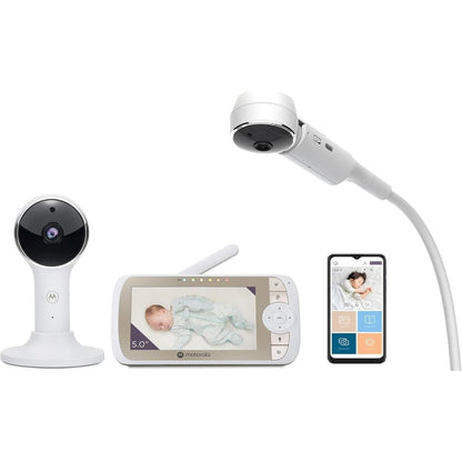 Motorola Baby Monitor with Camera Flexible Crib Mount 5" Colour Screen Wi-Fi