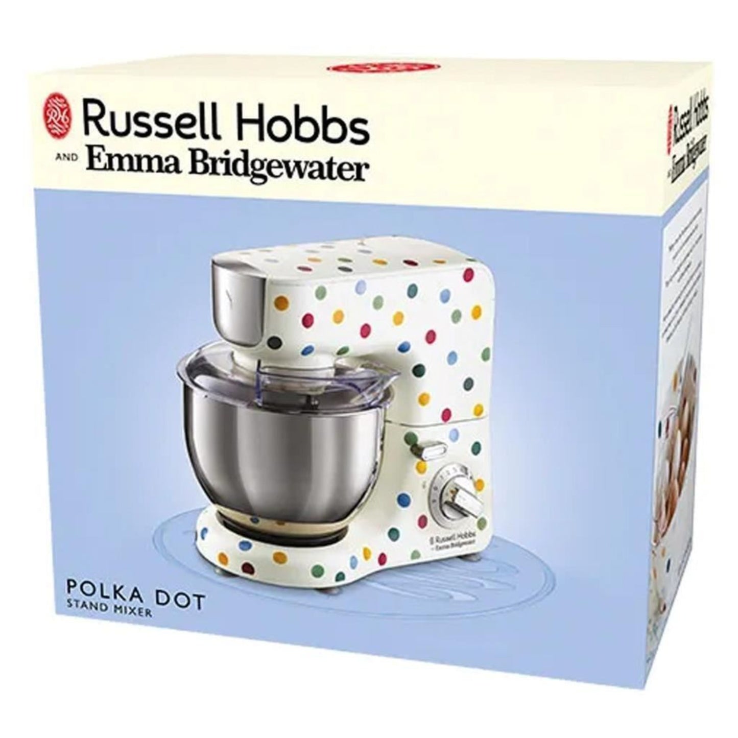 Russell Hobbs Emma Bridgewater Stand Mixer Polka Dot Whisk Beater Dough Hook 5Lt