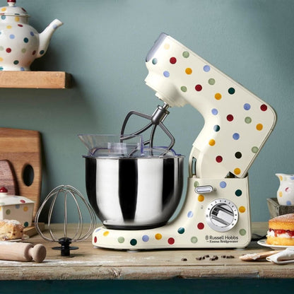 Russell Hobbs Emma Bridgewater Stand Mixer Polka Dot Whisk Beater Dough Hook 5Lt