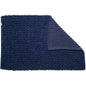 Croydex Navy Chenille Cushioned Bathroom Rug Slip-Resistant Backing 80x50cm