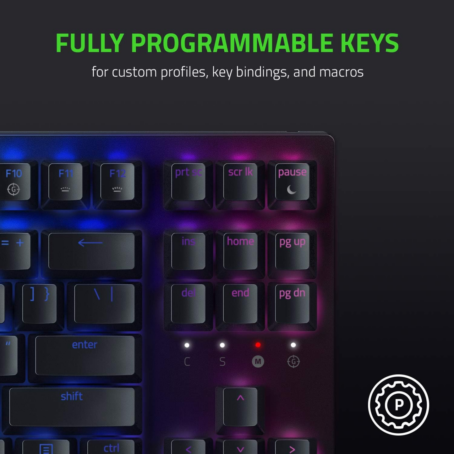 Razer BlackWidow V3 Tenkeyless Gaming Keyboard Green Switch Mechanical QWERTY UK