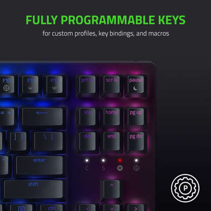 Razer BlackWidow V3 Tenkeyless Gaming Keyboard Green Switch Mechanical QWERTY UK