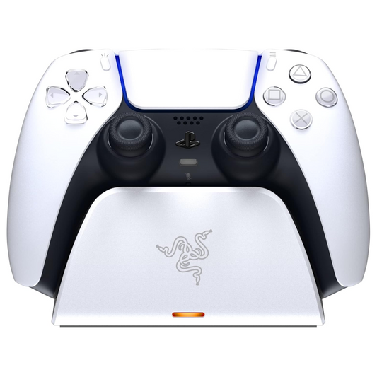 Razer Quick Charging Stand for PlayStation 5 Controller Curved Cradle White