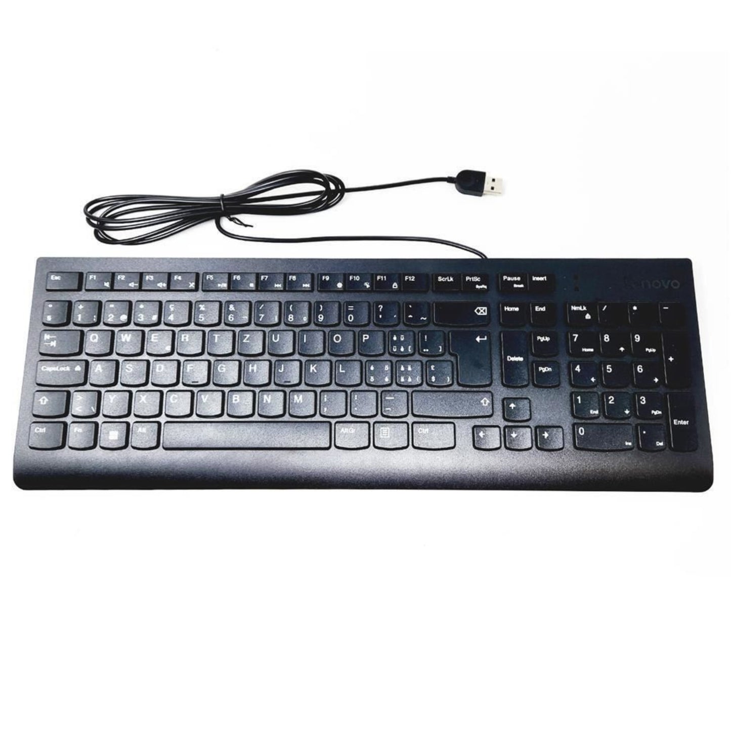 Lenovo Wired Keyboard With USB Mouse French German Swiss QWERTZ 4X30L79917