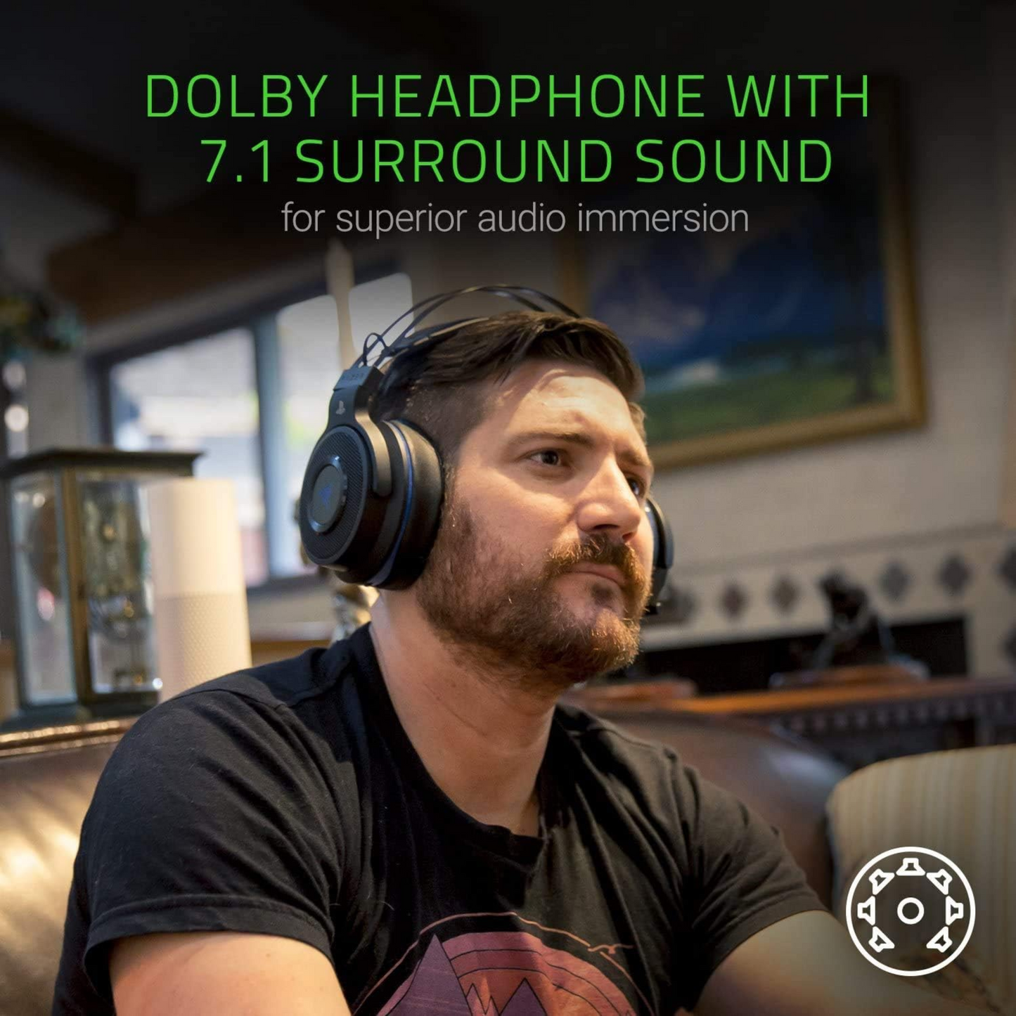 Razer Thresher Ultimate Wireless Gaming Headset PS4 and PS5 and PC Dolby 7.1 Lag Free