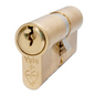 Yale KM Superior 1 Star Double Cylinder High Security 35/40 85mm Brass PKM3540-P