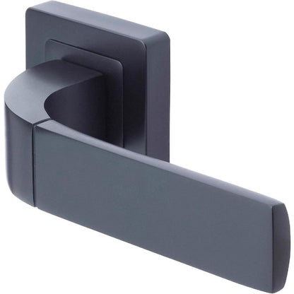 Yale Black Door Handle Bathroom Door Handles with Keyhole Covers Metal Bologna