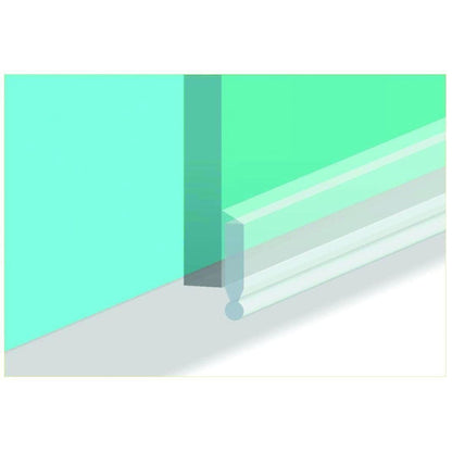 Croydex Translucent Bath Screen Seal Kit for 1-8mm Gaps, 1000mm
