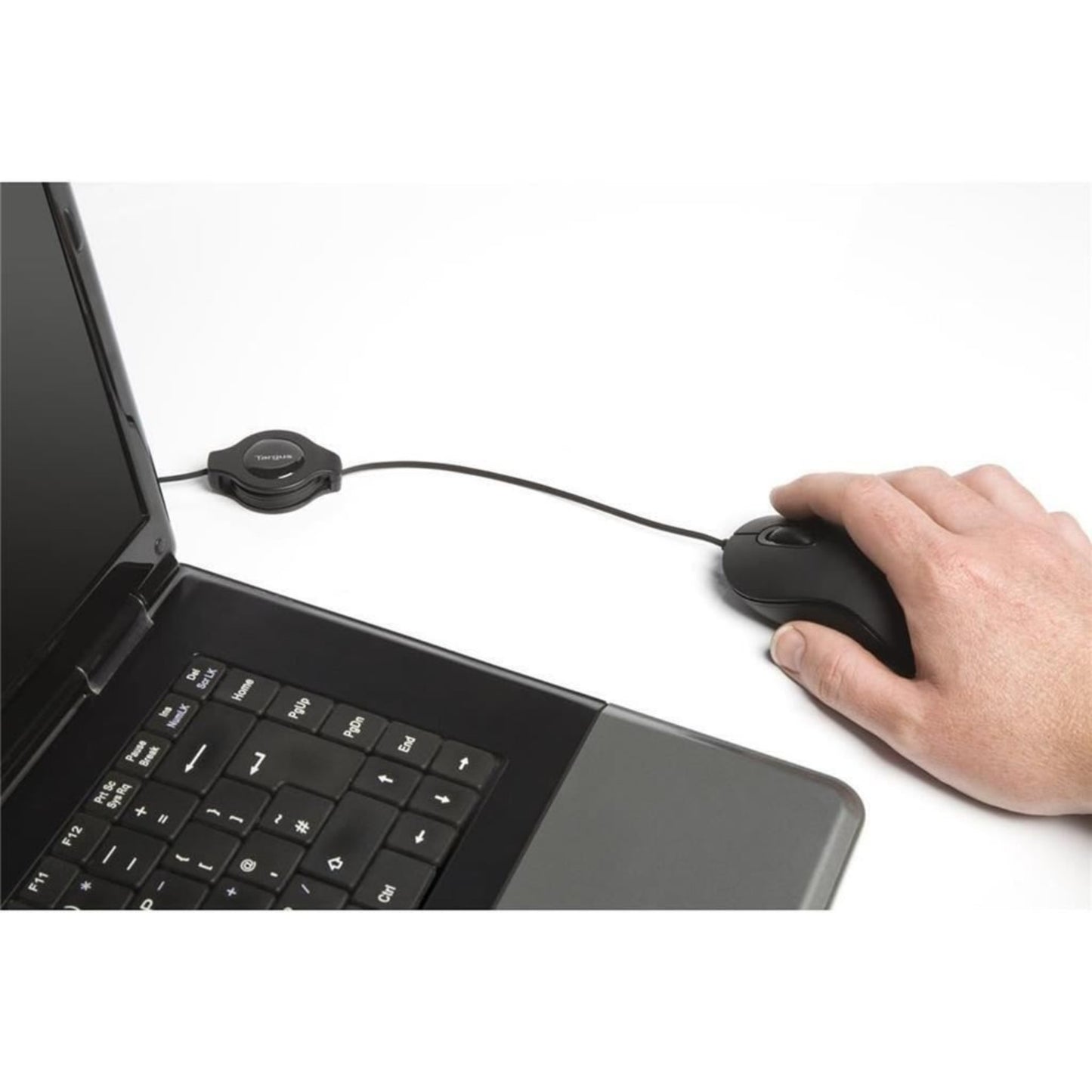 Targus 3 Button Wired USB Optical Mouse AMU89EU Black
