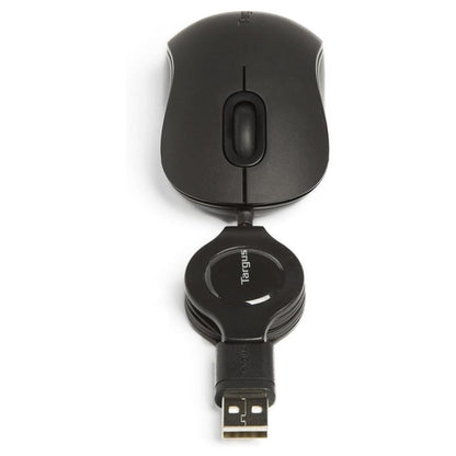 Targus 3 Button Wired USB Optical Mouse AMU89EU Black