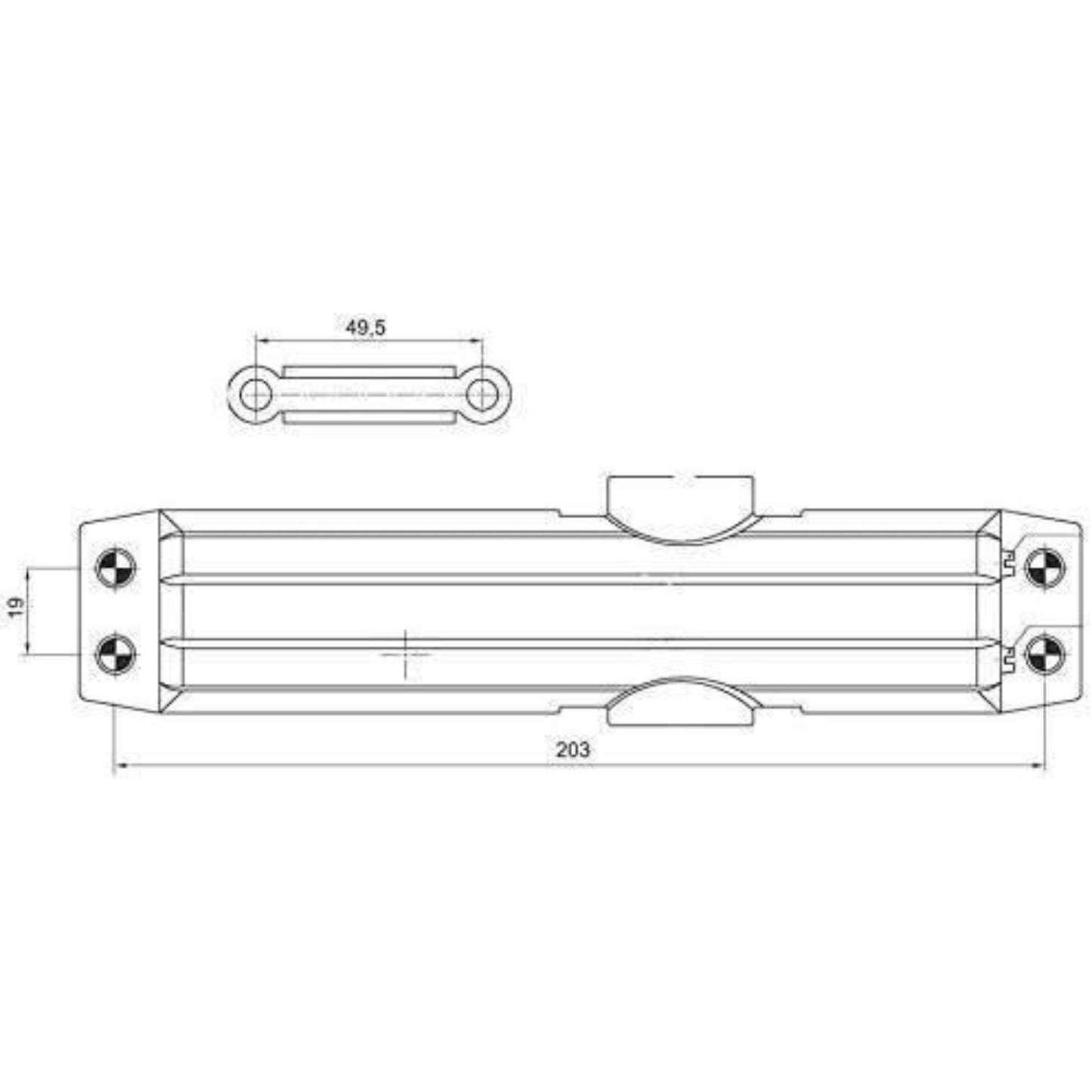 Yale P-2002 Spring Loaded Automatic Door Closer Adjustable Tension up to 80kg