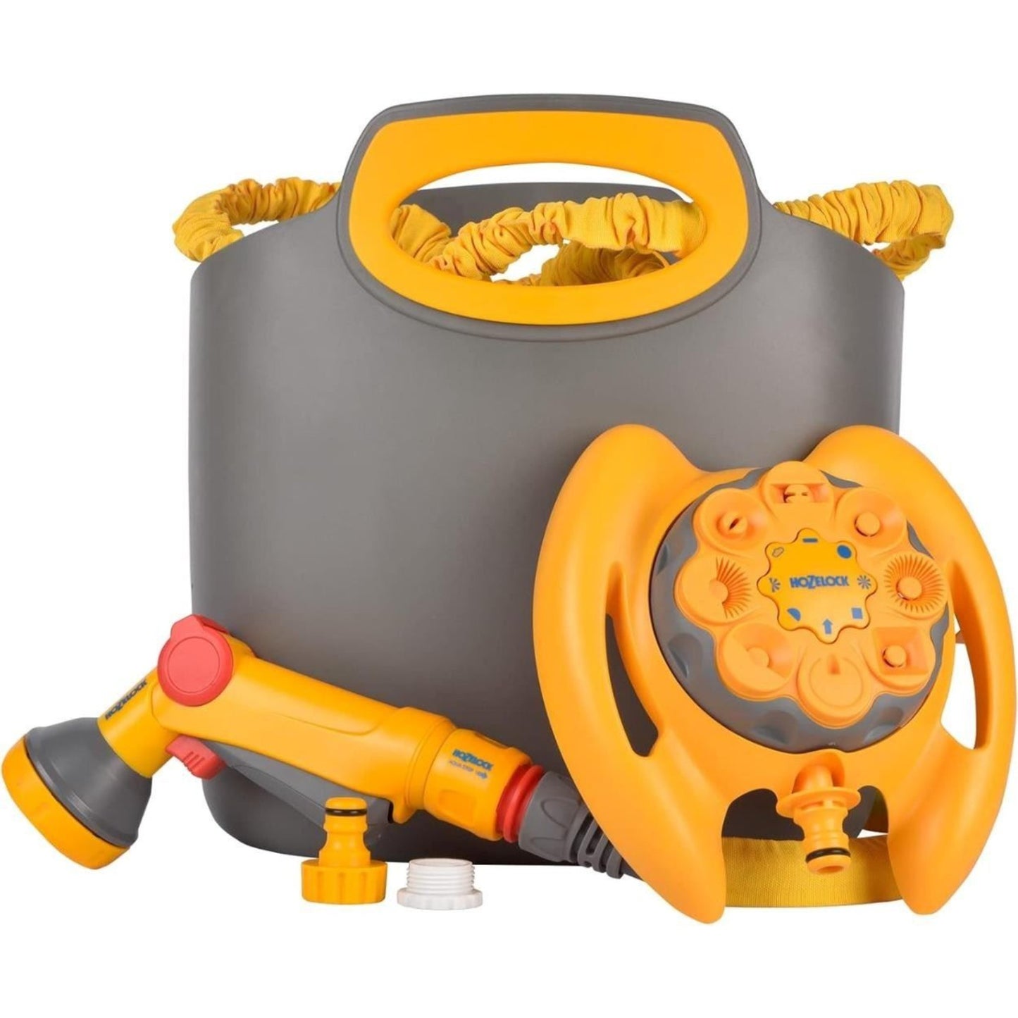 HOZELOCK Superhoze City Plus 15m Hose inc Aquastop Connector Spray Gun Sprinkler