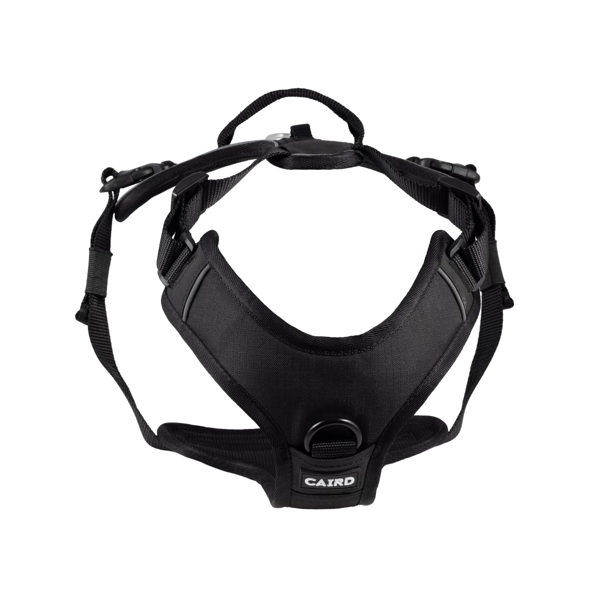 CAIRD Advance Dog Harness Ergonomic Y-Shape No Pull Reflective with Handle Black