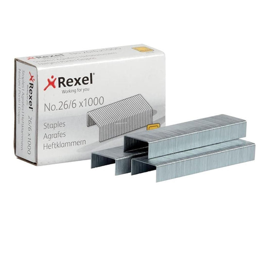 Rexel No.56 26/6 Staples for Standard Staplers Stapling up to 20 Sheets Jam Free