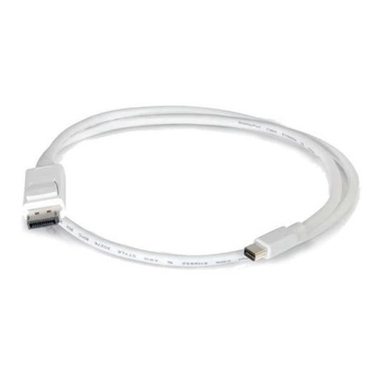 C2G 2M Thunderbolt To Mini DisplayPort Monitor Cable 4K White 84298