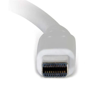 C2G 2M Thunderbolt To Mini DisplayPort Monitor Cable 4K White 84298