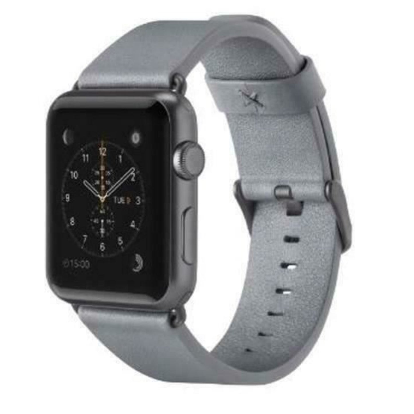 BELKIN Apple Watch 38mm Wristband GRAY Classic Italian Leather F8W731btC02