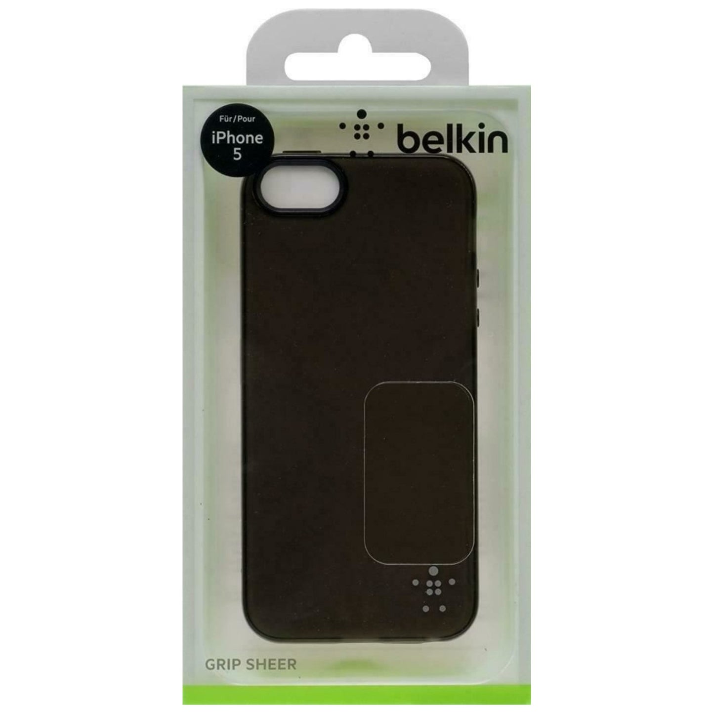 Belkin Translucent Grip Case for iPhone SE/5 and 5s Black F8W093VFC00