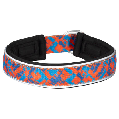 CAIRD Training Slip Dog Collar Reflective with Aluminium D-Ring Nylon Padded Neoprene No-Choke