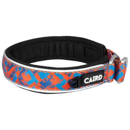 CAIRD Training Slip Dog Collar Reflective with Aluminium D-Ring Nylon Padded Neoprene No-Choke