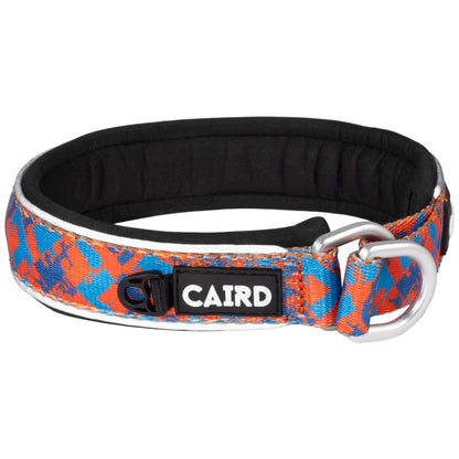 CAIRD Training Slip Dog Collar Reflective with Aluminium D-Ring Nylon Padded Neoprene No-Choke