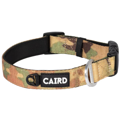 CAIRD Journey Light Dog Collar Nylon Padded Neoprene (Camo)