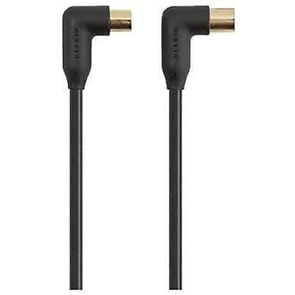 Belkin 5m TV Antenna Coax Cable Male To Female Right Angled F3Y056bf5M Black