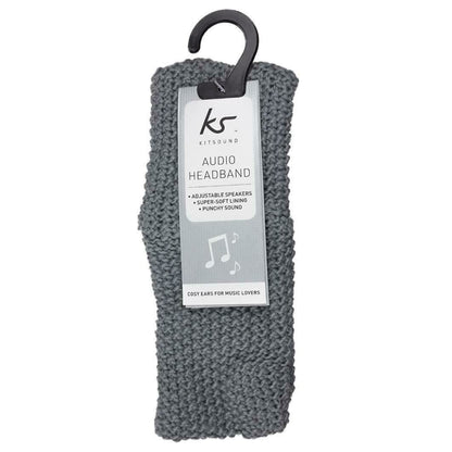 Kitsound Knitted Bow Audio Headband With Built In Headphnes Speaker