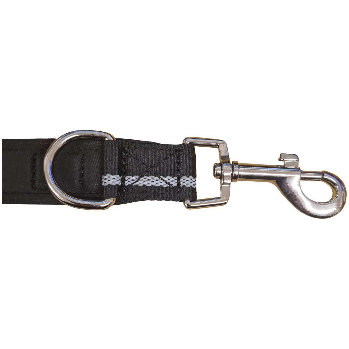 CAIRD Double Ended Dog Training Lead 2m Adjustable Multi-Point Control Reflective (Black)
