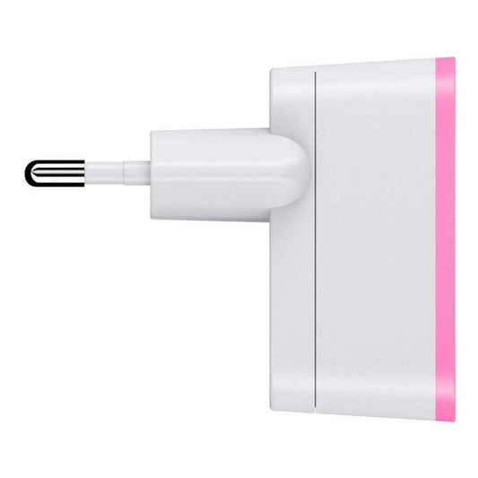 Belkin 2.1 Amp 10 Watt USB Mains EU 2 Pin Charger Android iPhone Tablets pink