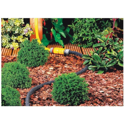Hozelock Porous Soaker Hose 15m with Connectors Microporous Hose for Flowerbeds