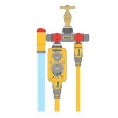HOZELOCK Multi Tap Connector 3 Way Flowmax Create 3 Circuits on a Single Tap