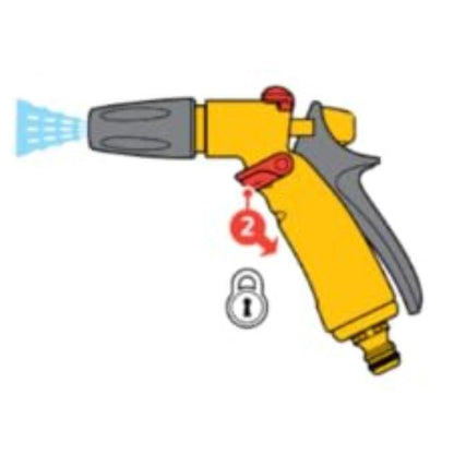 Hozelock Jet Spray Gun 3 Pattern Watering Garden Car Cleaning Flow Control 2674