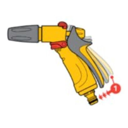 Hozelock Jet Spray Gun 3 Pattern Watering Garden Car Cleaning Flow Control 2674