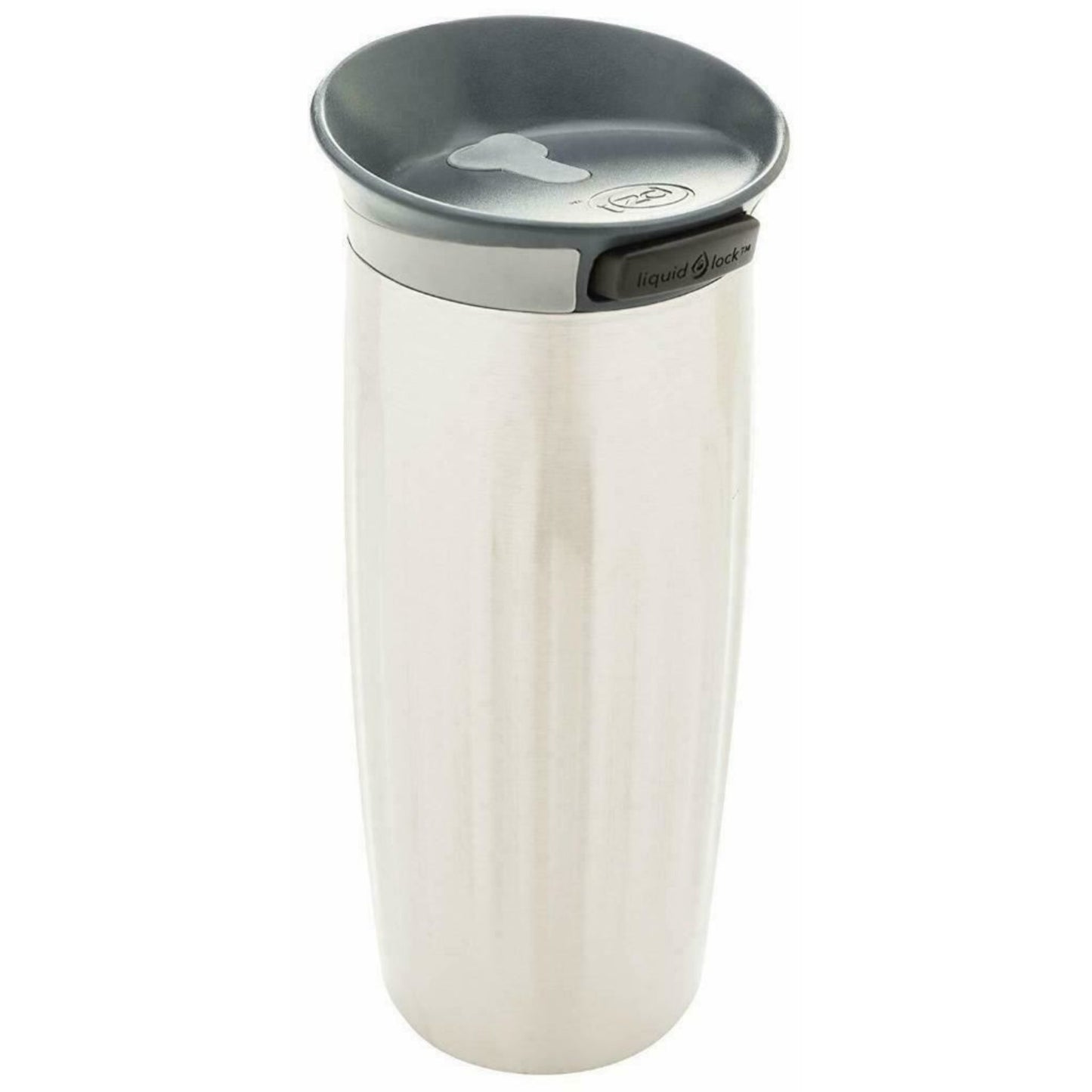 Zak Designs Thermal Travel Mug Flask Stainless Steel Double Wall, Button Lid, 350ml / 12 oz