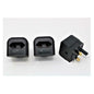 PowerConnect Euro Transformer UK Converter 2 Pin European to UK 3 Pin Plug Screw Lock 3 Pack