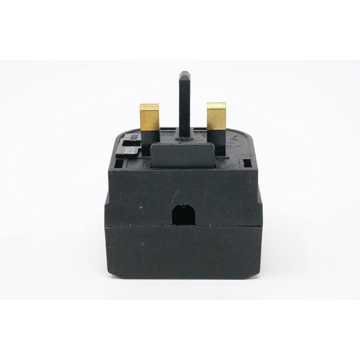 PowerConnect Euro Transformer UK Converter 2 Pin European to UK 3 Pin Plug Screw Lock 3 Pack