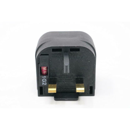 PowerConnect Euro Transformer UK Converter 2 Pin European to UK 3 Pin Plug Screw Lock 3 Pack