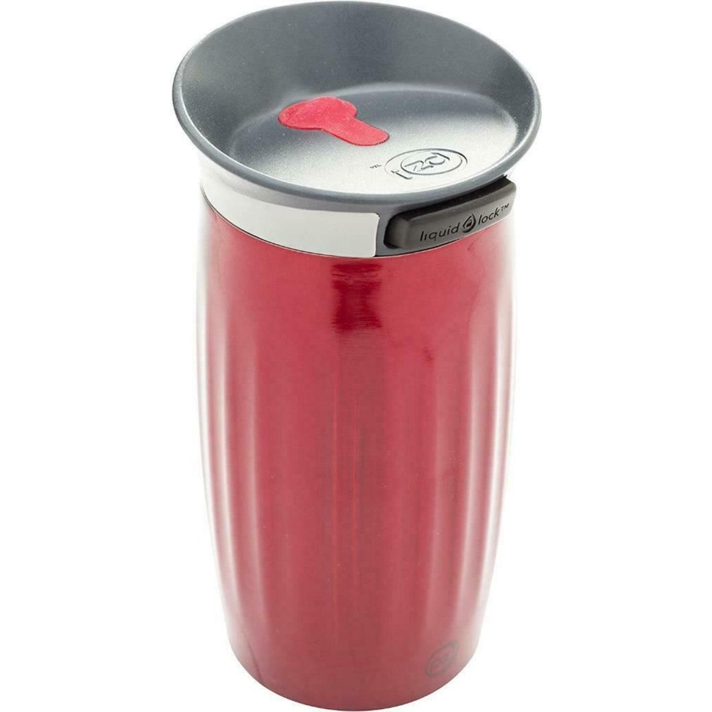 Zak Designs Thermal Travel Mug Flask Stainless Steel Double Wall, Button Lid, 350ml / 12 oz