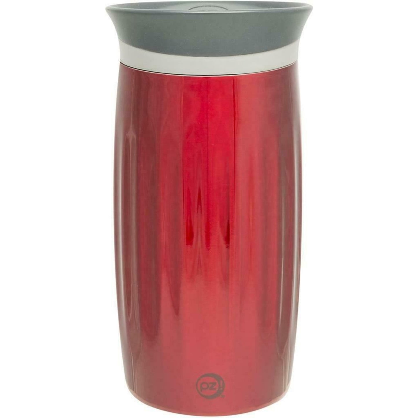 Zak Designs Thermal Travel Mug Flask Stainless Steel Double Wall, Button Lid, 350ml / 12 oz